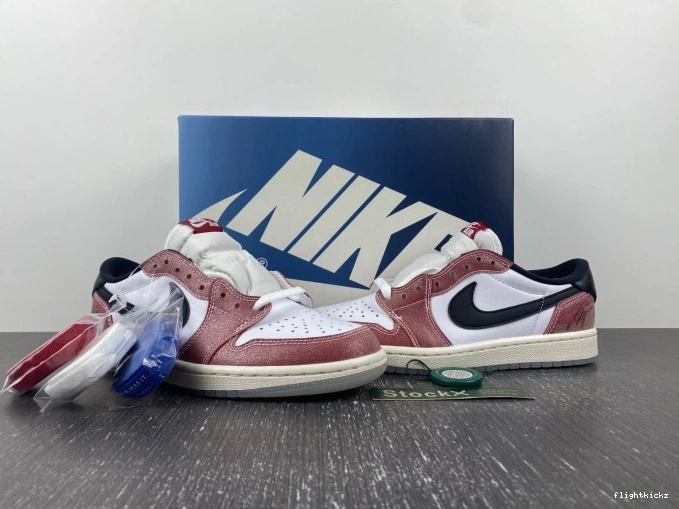 ROOM TROPHY X LOW 'RED OG 1 AIR FN0432-017 BLACK' JORDAN 1203